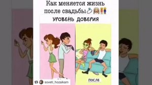 Как меняется жизнь после свадьбы