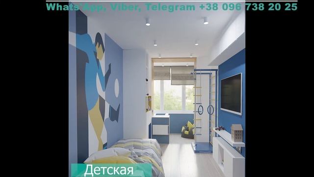 Дизайн и визуализация квартиры 62 квадратных метра от #LestadStudio