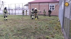 Матчи по пожарному футболу в Грозном