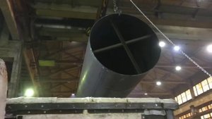 Разгрузка временной печи термообработки