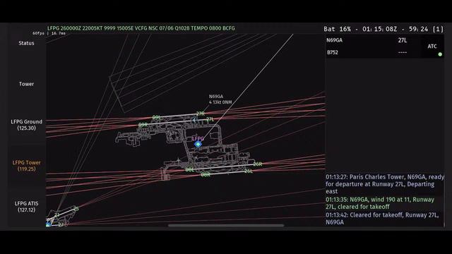 IFATCNet | Paris Charles de Gaulle Tower Live Stream смотреть онлайн