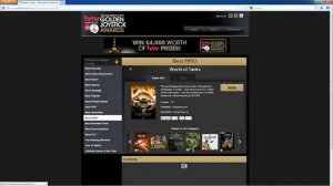 Как проголосовать за World of Tanks на Golden Joystick