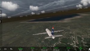 как посадить самолёт на воду в игре RFS