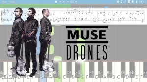 Muse - Drones [Piano Tutorial | Sheets | MIDI] Synthesia