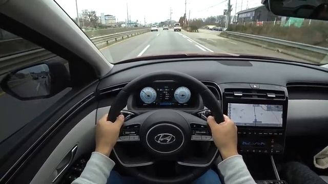 2021 Hyundai Tucson Hybrid POV test drive смотреть онлайн