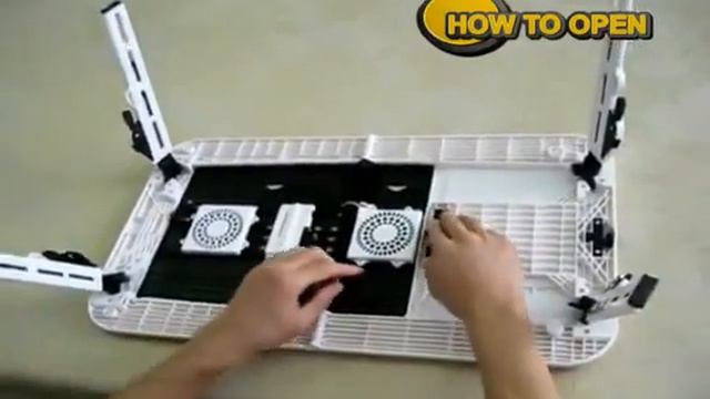 E-Table Portable Laptop Table with cooling fans.flv смотреть онлайн