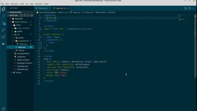 GraphQL With Vue.js and Node.js |  Part-12 Create First Component in Vue JS