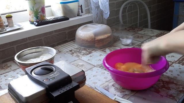 Простой рецепт.Вафли по-домашнему.                #вафливвафельницерецепт#вафливвафельнице