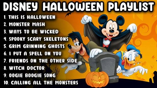 Disney Halloween Songs Playlist ? Disney Halloween Music Mix смотреть онлайн