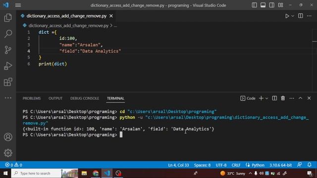 Python Dictionaries | Manipulating Data with Key-Value Pairs | Dictionary Methods #pythonlearning