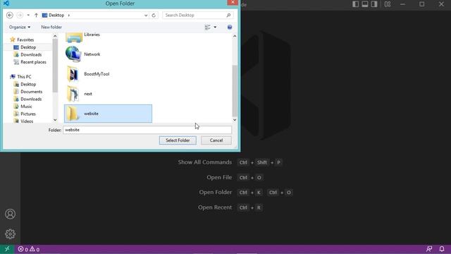 Run HTML Files using Visual Studio Code 2022