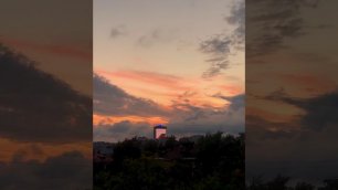 Вечерняя Москва. Закат. Таймлапс облака. Москва Сити. Cloud timelapse.Evening Moscow. Sunset.