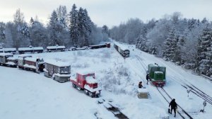 Тепловозы ТУ4-800 и ТУ7-1095 в Лавассааре / Locomotives TU4-800 and TU7-1095 at Lavassaare