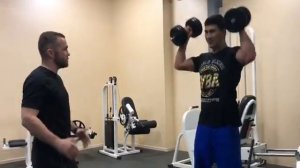 Тренировка Дмитрия Бивола на сборах в Кисловодске. Dmitry Bivol training