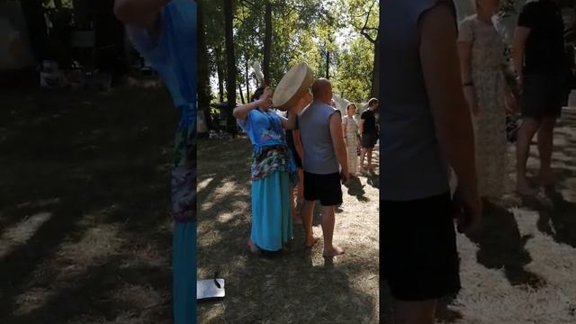Звуковой-вибрационный массаж бубном. Малая часть, полного сеанса. #протокафест 28.08.22г.