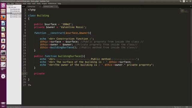 Php orienté objet: Visibilité privé смотреть онлайн