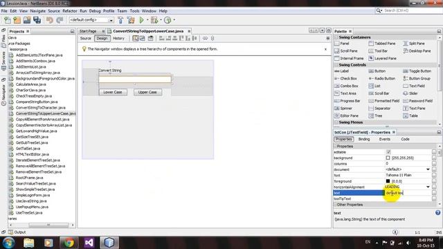 Convert String to LowerUpperCase in Java Netbeans смотреть онлайн