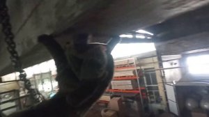 Монтаж тельфера в одну каску.