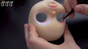 Blythe Мотылек - Роспись куклы Блайз ООАК