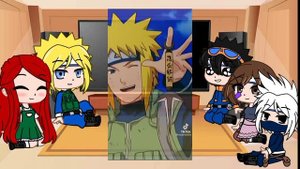 реакция команды Минато + Кушина на тт, react team Minato on tt + Kushina