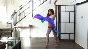 Coreografía Avanzada de Danza árabe con Abanicos de Seda, Cover Shape of You de Ed Sheeran!