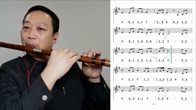 D key dizi 《painted heart》notation video动态乐谱《画心》D调竹笛翻奏 简谱+五线谱 @Dan Tang смотреть онлайн