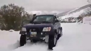 TOYOTA LAND CRUISER 90 SAS GR 37/12:50/15 SNOW 4X4, OFF ROAD EN NIEVE, ZUMBALACAZAN,  REMONTES 4X4