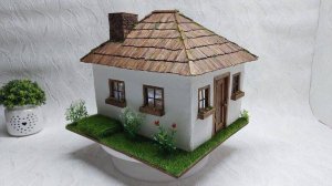 Волшебный мир миниатюры - домик "Хатка". Miniature house "Hut". Miniature. Subtitles