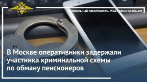 В Москве оперативники задержали участника криминальной схемы по обману пенсионеров