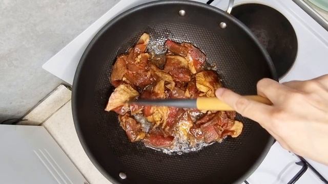 ЦОМЯН. Жареный лагман. Fried noodles (lagman).