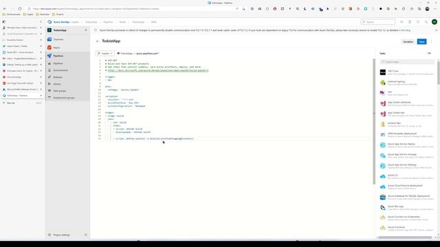 Creating a multi-stage YAML pipeline in Azure DevOps for .NET apps смотреть онлайн