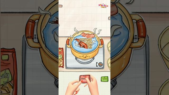 [?paper diy] Seafood ramen? 해물 라면 ASMR ?No music 종이놀이 #doll