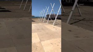 Посёлок Мардакяны. Пляж Casablanca.        #азербайджан #пляж #каспийскоеморе