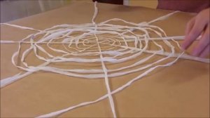 How to make a Spider Web Halloween Decoration from Plastic Bags