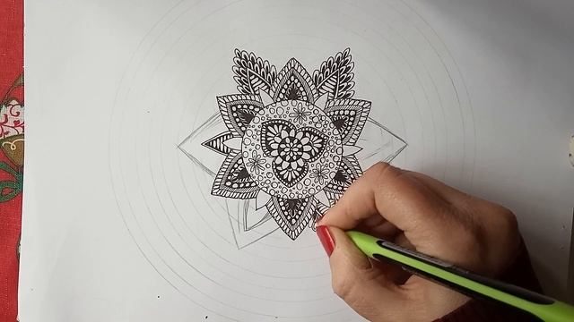 Как нарисовать рисунок антисресс мандала смотреть онлайн