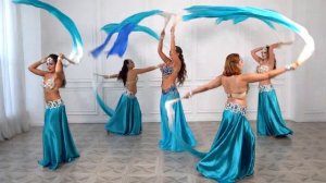 ♪♫ KARINA MELNIKOVA & ARABIAN GOLD DANCE GROUP ♪♫  Dance with veils. Moscow 2020