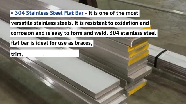 Stainless Steel Flat Bars-Polished, Custom Cut | 304, 316 | AAA Metals смотреть онлайн