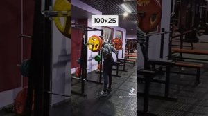ПРИСЕДАНИЯ 100 кг НА 25 РАЗ