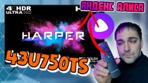 БЮДЖЕТНЫЙ 4K телевизор на ЯНДЕКС ТВ - HARPER 43U750TS