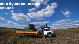 ДОН 1500 уборка подсолнечника