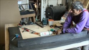 Изготовление каминной полки из мореного дуба.