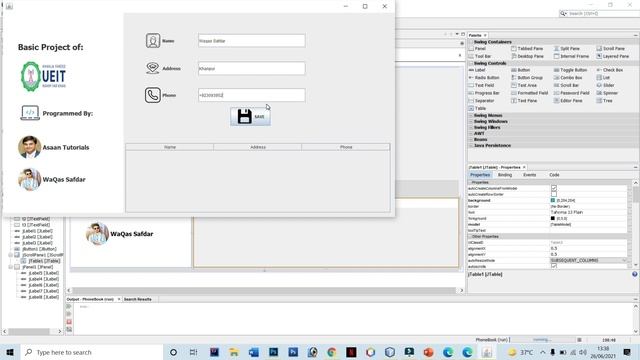 Phonebook/Record Keeping Java Project in NetBeans with Source Code Must Watch| Java Project 2021