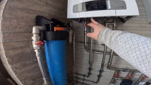 Котельная из нержавейки в частном доме.  Первично-вторичные кольца.