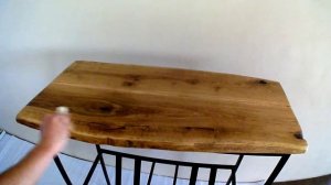 Tung Oil/Тунговое масло нанесение на столешницу из массива дуба от "Wood Oil"