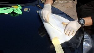 Как сделать наклейку на авто самому. Выпуск 07 (бортовой номер).