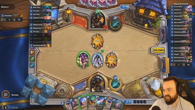 Deck Builders Brawl | A Temporus Shift | Hearthstone | Rise of Shadows