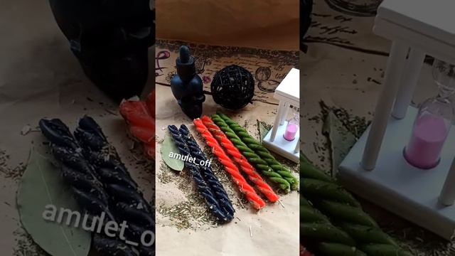 НАБОР ИЗ 6 СВЕЧЕЙТройные восковые скрутки с травами