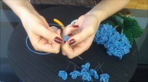 ГОРТЕНЗИЯ из БИСЕРА. Beaded HORTENSIA. Часть 1/2. БИСЕРОПЛЕТЕНИЕ для НАЧИНАЮЩИХ
