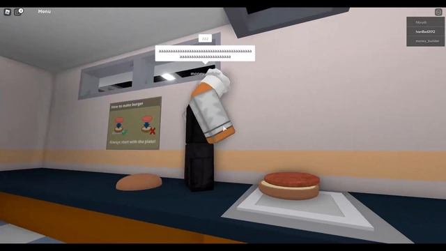 Готовим бургеры в Cook BURGERS in {ROBLOX}