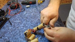 Ремонт аккумулятора от шуруповёрта